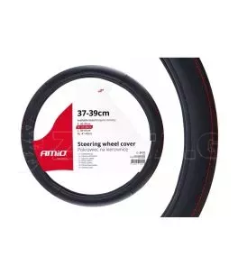 ΚΑΛΥΜΜΑ ΤΙΜΟΝΙΟΥ 37/39CM SWC-28 ΜΑΥΡΟ ΜΕ ΚΟΚΚΙΝΗ ΡΑΦΗ 