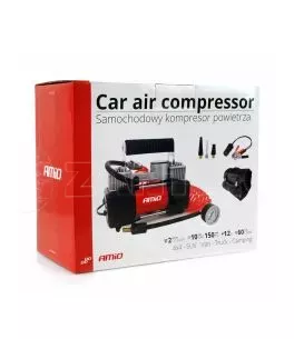 ΚΟΜΠΡΕΣΕΡ ΑΕΡΑ ΕΛΑΣΤΙΚΩΝ ΜΕΤΑΛΛΙΚΟ 12V 150psi 10bar ΜΕ ΦΙΣ ΑΝΑΠΤΗΡΑ ΚΑΙ ΚΑΛΩΔΙΟ AMiO – 1 ΤΕΜ. 