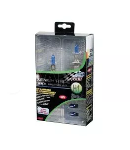 KIT ΑΝΑΒΑΘΜΙΣΗΣ H1 XENIUM RACE BONUS-PACK 12V/100W P14,5s - 5500K - 2300lm ΜΕ ΚΕΡΑΜΙΚΕΣ ΒΑΣΕΙΣ ΚΑΙ 2 ΚΑΡΦΩΤΑ ΛΑΜΠΑΚΙΑ W5W - 2 ΤΕ 