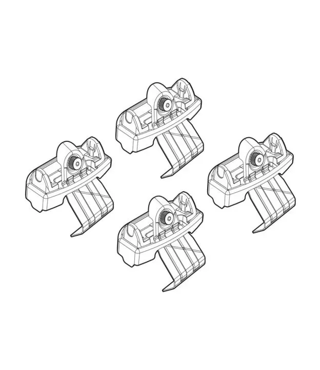 ΑΚΡΑ ΓΙΑ ΜΠΑΡΕΣ NORDRIVE ΓΙΑ VOLVO S90 4D 09/16+ KIT