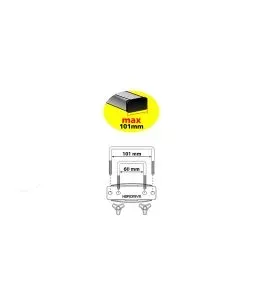 ΜΠΑΓΚΑΖΙΕΡΑ ΟΡΟΦΗΣ NORDRIVE BOX 530 LT ΑΣΗΜΙ ΧΡΩΜΑ ΜΕ ΑΝΑΓΛΥΦΗ ΥΦΗ - 1 ΤΕΜ. 