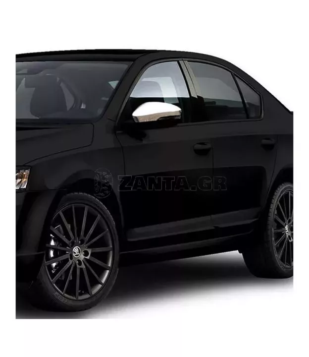 ΚΑΠΑΚΙΑ ΚΑΘΡΕΠΤΗ ΧΡΩΜΙΟΥ ΜΕΤΑΛΛΙΚΑ ΓΙΑ SKODA OCTAVIA 3 A7 2013+ ΧΡΩΜΙΟ ΜΕΤΑΛΛΙΚΑ