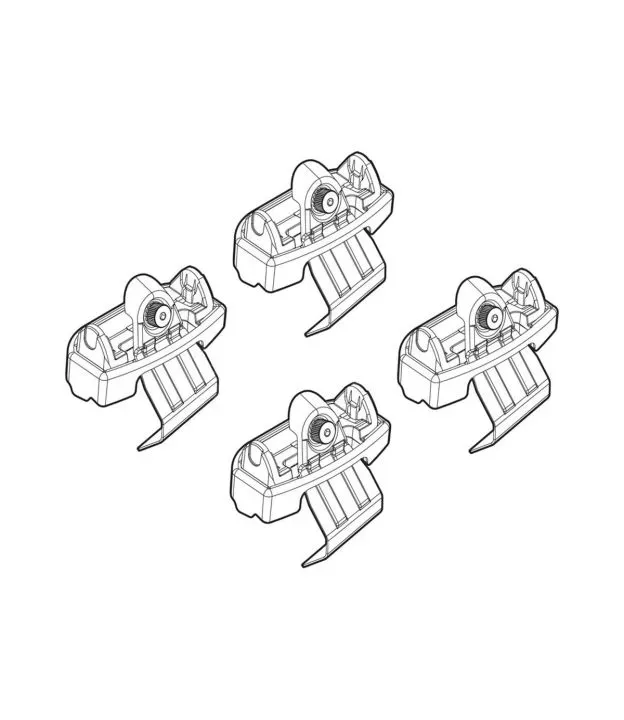 ΑΚΡΑ ΓΙΑ ΜΠΑΡΕΣ NORDRIVE ΓΙΑ VOLVO S60 4D 04/19+ KIT