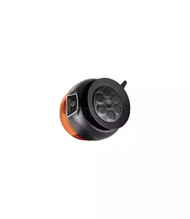 ΦΑΡΟΣ ΜΑΓΝΗΤΙΚΟΣ+ΒΕΝΤΟΥΖΑ RL-11 9-30V+230V ΕΠΑΝΑΦΟΡΤΙΖΟΜΕΝΟΣ ΠΟΡΤΟΚΑΛΙ 45 LED ΜΕ ΣΠΙΡΑΛ 380cm (128x140mm)