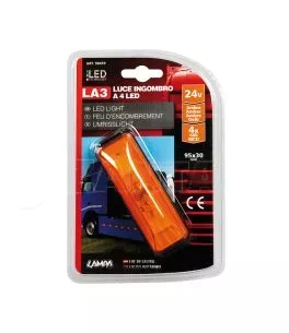 ΦΩΣ ΟΓΚΟΥ ΦΟΡΤΗΓΟΥ 4LED ΠΟΡΤΟΚΑΛΙ 24V 103mm LA3 - 1 ΤΕΜ. 