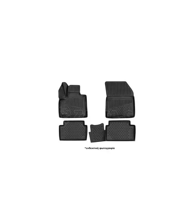 ΜΑΡΚΕ ΠΑΤΑΚΙΑ ΣΕ ΣΚΑΦΗ TPE ΛΑΣΤΙΧΟ ΓΙΑ CITROEN C4 AIRCROSS 5D 2012-2017 ΣΕ ΜΑΥΡΟ ΧΡΩΜΑ NOVLINE - 4 ΤΕΜ.