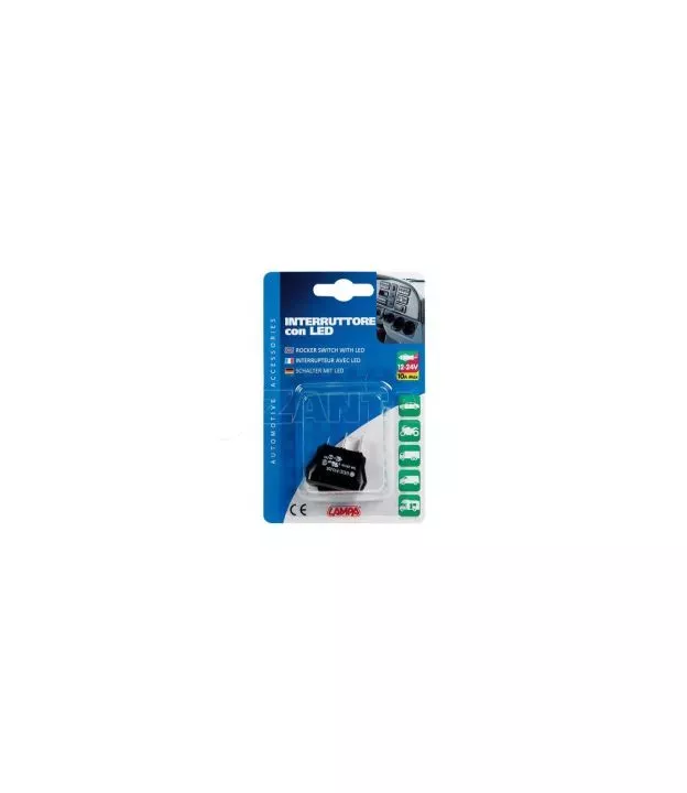 ΔΙΑΚΟΠΤΗΣ ROCKER 12/24V (LED 10A - ΜΠΛΕ)