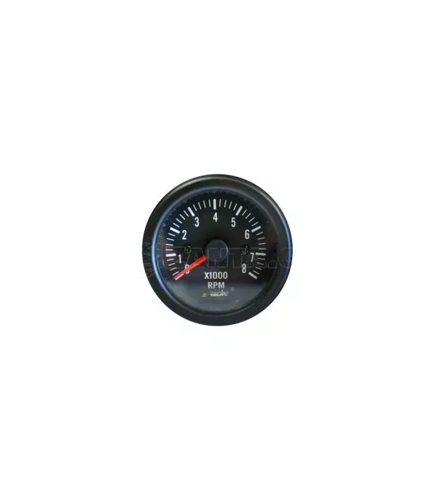 ΣΤΡΟΦΟΜΕΤΡΟ 0-8.000rpm 52mm ΜΑΥΡΟ
