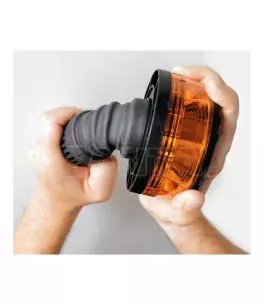 ΦΑΡΟΣ ΠΕΡΙΣΤΡΕΦΟΜΕΝΟΣ 8LED RL-15 9-32V 3 ΛΕΙΤΟΥΡΓΙΩΝ ΒΙΔΩΤΟΣ ΕΛΑΣΤΙΚΟΣ ΠΟΡΤΟΚΑΛΙ 145x105mm 