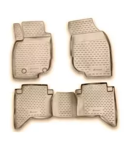 ΜΑΡΚΕ ΠΑΤΑΚΙΑ ΣΕ ΣΚΑΦΗ TPE ΛΑΣΤΙΧΟ ΓΙΑ TOYOTA HILUX 2011-2015  ΣΕ ΜΠΕΖ ΧΡΩΜΑ NOVLINE - 4 ΤΕΜ. 