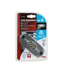 ΦΩΣ ΟΓΚΟΥ ΦΟΡΤΗΓΟΥ 24V 5LED 108x44mm ΛΕΥΚΟ ΑΔΙΑΒΡΟΧΟ LAMPA -1ΤΕΜ. 