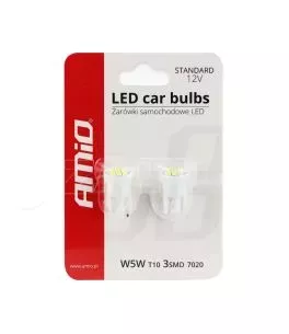 T10 W5W 12V W2,1x9,5d ΛΕΥΚΟ 5.600K 3SMDx7020 (ΚΑΡΦΩΤΟ) 2ΤΕΜ. 