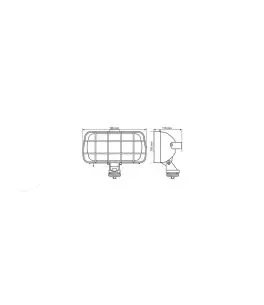 ΠΡΟΒΟΛΕΑΣ ΕΡΓΑΣΙΑΣ WB-2 12/24V (24V-H1-70W )  195x 100x 110 mm ΑΛΟΓΟΝΟΥ -1ΤΕΜ. 
