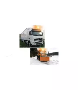 Φάρος RH-2 12V/24V Μαγνητικός με φις αναπτήρα Πορτοκαλί 130x195mm 