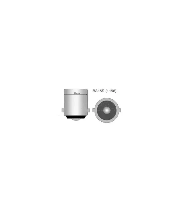 Λάμπα Ba15s (R10W /P21W) 5xSMD 5050 12V Λευκή 2τεμ