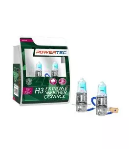 H3 12V 55W PK22s POWERTEC ΛΑΜΠΕΣ EXTREME WEATHER CONTROL M-TECH - 2 ΤΕΜ. 