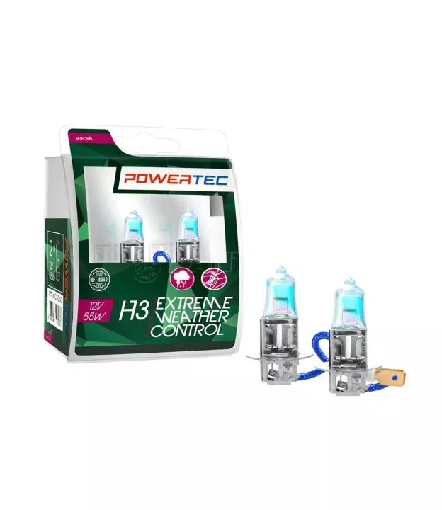 H3 12V 55W PK22s POWERTEC ΛΑΜΠΕΣ EXTREME WEATHER CONTROL M-TECH - 2 ΤΕΜ.