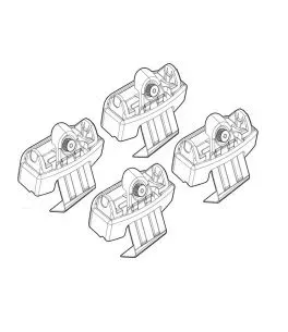 ΑΚΡΑ ΓΙΑ ΜΠΑΡΕΣ NORDRIVE ΓΙΑ VW POLO 5D 09/09+ KIT 