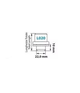 Μπουλόνια Ασφαλείας 14x1,5 19,4/40,8mm (22) ίσια με ροδέλα ORIGINAL L020 