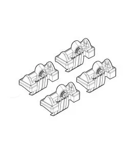 ΑΚΡΑ ΓΙΑ ΜΠΑΡΕΣ NORDRIVE ΓΙΑ TOYOTA COROLLA VERSO(NO RAILING) 04/04-05/09 KIT 