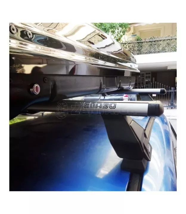 KIT ΜΕ ΜΠΑΡΕΣ ΟΡΟΦΗΣ ΓΙΑ MAZDA 3 5D 2003-2013 ΑΛΟΥΜΙΝΙΟΥ ΚΑΙ ΜΠΑΓΚΑΖΙΕΡΑ ΟΡΟΦΗΣ MANIA 460 DUO MENABO (AL2-3360/MB-FIX509FP-3290/