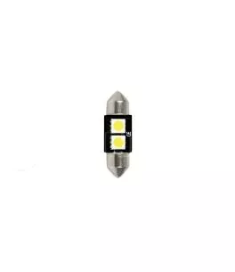 ΛΑΜΠΑΚΙ ΠΛΑΦΟΝΙΕΡΑΣ 12V 10x31mm HYPER-LED6 ΛΕΥΚΟ 2SMDx3chips (ΔΙΠΛΗΣ ΠΟΛΙΚΟΤΗΤΑΣ- CAN-BUS) 1ΤΕΜ. 