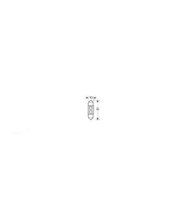 ΛΑΜΠΑΚΙ ΠΛΑΦΟΝΙΕΡΑΣ 12V 10x31mm HYPER-LED6 ΛΕΥΚΟ 2SMDx3chips (ΔΙΠΛΗΣ ΠΟΛΙΚΟΤΗΤΑΣ- CAN-BUS) 1ΤΕΜ. 