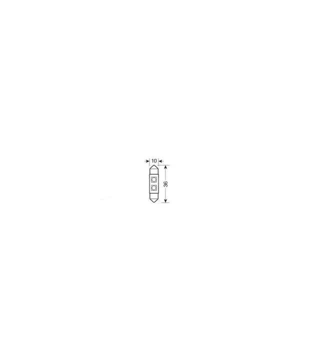 ΛΑΜΠΑΚΙ ΠΛΑΦΟΝΙΕΡΑΣ C5W 12V 10x36mm HYPER-LED6 ΛΕΥΚΟ 2SMDx3chips (ΔΙΠΛΗΣ ΠΟΛΙΚΟΤΗΤΑΣ- CAN-BUS) 1ΤΕΜ.
