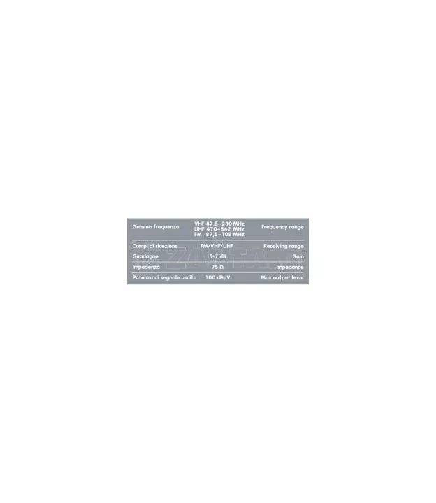 Κεραία GLOBO MAX 355mm για ψηφιακή TV 300cm Καλώδιο