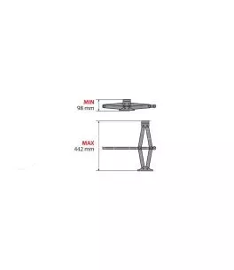 ΓΡΥΛΟΣ ΜΗΧΑΝΙΚΟΣ 2 ΤΟΝΩΝ 2.000KG ΓΙΑ SUV/4x4 98mm-442mm 