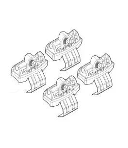 ΑΚΡΑ ΓΙΑ ΜΠΑΡΕΣ NORDRIVE ΓΙΑ LAND ROVER EVOQUE 5D 04/11+ KIT 