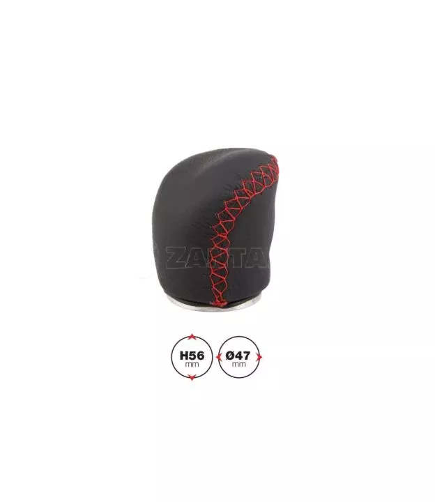 ΠΟΜΟΛΟ ΤΑΧΥΤΗΤΩΝ SPECIAL PELLE RED SEAM 34mm - ΔΕΡΜΑΤΙΝΗ ΜΑΥΡΟ/ΚΟΚΚΙΝΟ (ΣΥΜΒΑΤΟ ΚΑΙ ΜΕ ALFA ROMEO MITO/FIAT 500/STILO)