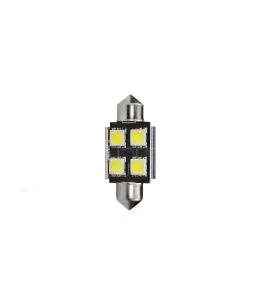 ΛΑΜΠΑΚΙΑ ΠΛΑΦΟΝΙΕΡΑΣ C5W/C10W 12V 0,96W SV8,5 36mm CAN-BUS+RADIATOR LED 4xSMD5050 ΛΕΥΚΟ BLISTER 2ΤΕΜ 