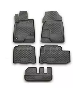 ΜΑΡΚΕ ΠΑΤΑΚΙΑ ΣΕ ΣΚΑΦΗ TPE ΛΑΣΤΙΧΟ ΓΙΑ CHEVROLET CAPTIVA 2011-2015  ΣΕ ΑΝΘΡΑΚΙ ΣΚΟΥΡΟ ΓΚΡΙ ΧΡΩΜΑ NOVLINE - 5 ΤΕΜ. 