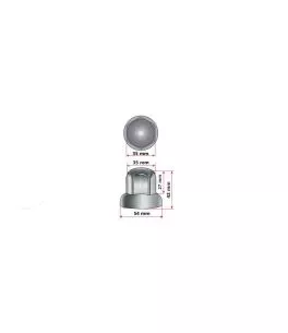 ΚΑΠΑΚΙΑ ΠΑΞΙΜΑΔΙΩΝ / ΜΠΟΥΛΟΝΙΩΝ ΦΟΡΤΗΓΟΥ INOX 33mm 40ΤΕΜ. 