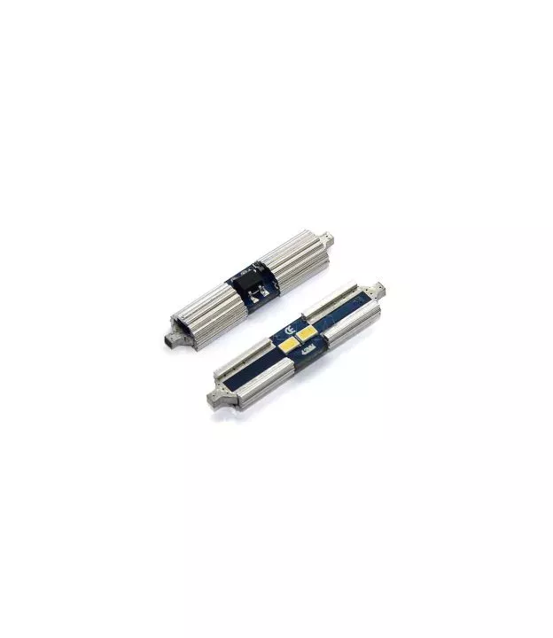 ΛΑΜΠΑΚΙΑ ΠΛΑΦΟΝΙΕΡΑΣ C5W/C10W 12V 2W SV8,5 42mm CAN-BUS+RADIATOR LED 2xSMD3632 SAMSUNG ΛΕΥΚΟ 1ΤΕΜ