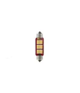 ΛΑΜΠΑΚΙ ΠΛΑΦΟΝΙΕΡΑΣ 12V 12x41mm 150lm ΛΕΥΚΟ MEGA-LED12 (ΔΙΠΛΗΣ ΠΟΛΙΚΟΤΗΤΑΣ- CAN-BUS) BLISTER 1ΤΕΜ. 