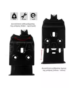 ΚΙΤ ΜΠΑΡΕΣ ΓΙΑ TOYOTA PROACE 2013-2016 ΜΕ ΕΠΑΓΓΕΛΜΑΤΙΚΕΣ ΜΠΑΡΕΣ ΑΛΟΥΜΙΝΙΟΥ MENABO (8430/MB X 4 - FIX604FP X 4) 