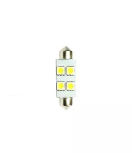 ΛΑΜΠΑΚΙΑ ΠΛΑΦΟΝΙΕΡΑΣ C5W/C10W 12V 1,36W SV8,5 36mm LED 4xSMD5050 ΛΕΥΚΟ BLISTER 2ΤΕΜ. 