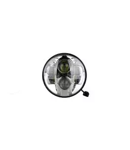 ΦΑΝΑΡΙ ΣΤΡΟΓΓΥΛΟ 7 ΙΝΤΣΩΝ ME 8LED CREE (XML-10W) 9-36V 6000-6500K CHROME 