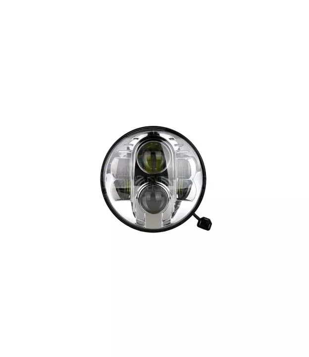 ΦΑΝΑΡΙ ΣΤΡΟΓΓΥΛΟ 7 ΙΝΤΣΩΝ ME 8LED CREE (XML-10W) 9-36V 6000-6500K CHROME