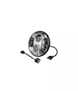 ΦΑΝΑΡΙ ΣΤΡΟΓΓΥΛΟ 7 ΙΝΤΣΩΝ ME 8LED CREE (XML-10W) 9-36V 6000-6500K CHROME 