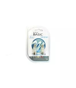 ΛΑΜΠΑΚΙΑ ΠΛΑΦΟΝΙΕΡΑΣ C5W/C10W 12V 0,66W SV8,5 36mm LED 4xFlux 3mm ΛΕΥΚΟ BLISTER 2ΤΕΜ. 