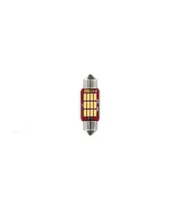 ΛΑΜΠΑΚΙ ΠΛΑΦΟΝΙΕΡΑΣ 12V 12x36mm 150lm ΛΕΥΚΟ MEGA-LED12 (ΔΙΠΛΗΣ ΠΟΛΙΚΟΤΗΤΑΣ- CAN-BUS) BLISTER 1ΤΕΜ. 