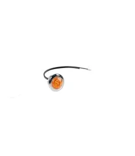 ΦΩΣ ΟΓΚΟΥ 12/24V LED ΠΟΡΤΟΚΑΛΙ ΣΤΡΟΓΓΥΛΟ 19,5mm 1ΤΕΜ. 