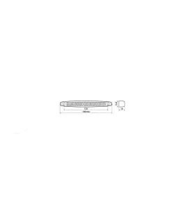 ΦΩΣ ΟΓΚΟΥ 8LED ΚΟΚΚΙΝΟ 12/24V 150mm ΑΔΙΑΒΡΟΧΟ 1ΤΕΜ. 
