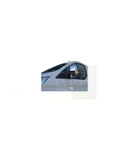 ΚΑΠΑΚΙΑ ΚΑΘΡΕΠΤΩΝ ΓΙΑ FORD TRANSIT TOURNEO / CUSTOM VAN 2013+ ΧΡΩΜΙΟΥ 2 ΤΕΜ. ΠΛΑΣΤΙΚΑ 