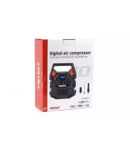 ΚΟΜΠΡΕΣΕΡ ΑΕΡΑ 12V 10bar/150psi ΜΕ 3 ΑΝΤΑΠΤΟΡΕΣ ΚΑΙ ΨΗΦΙΑΚΗ ΕΝΔΕΙΞΗ ACOMP-17 AMIO 