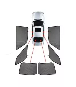 ΚΟΥΡΤΙΝΑΚΙΑ ΜΑΡΚΕ CAR SHADES ΓΙΑ VW TOUAREG 5D 2003-2010 - 6 ΤΕΜ. 
