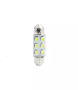 ΛΑΜΠΑΚΙΑ ΠΛΑΦΟΝΙΕΡΑΣ C5W/C10W 12V 0,48W SV8,5 36mm LED 6xSMD3528 ΜΠΛΕ 1ΤΕΜ. 
